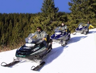  Moto de nieve cerca de Annecy 